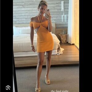 Cult Gaia Annabel Orange Dress Size XL